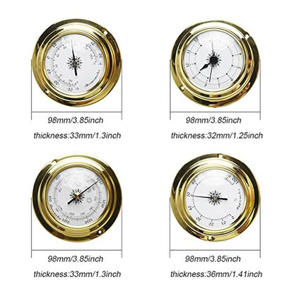 Hygrometer Thermometer: 4-Pack Mini Weather Station Set – Side View