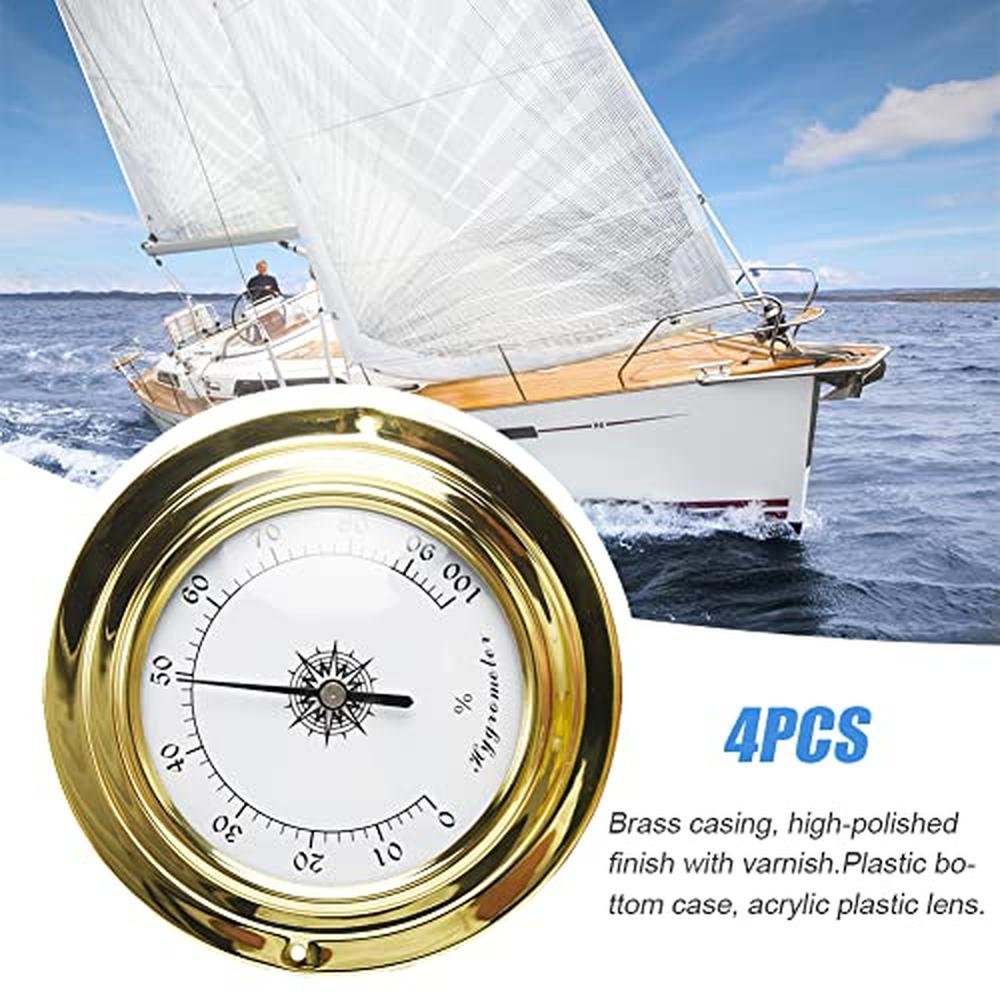 Hygrometer Thermometer: 4-Pack Mini Weather Station Set – Close-up Detail