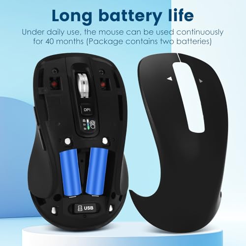 Mouse CITLLA: CITLLA Wireless Bluetooth Mouse USB BT1 BT2 – Feature Highlight