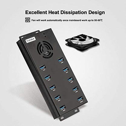 Hub Port: Sipolar 10-Port USB Hub 3.0 – Close-up Detail