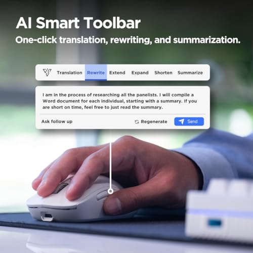 Mouse Voice: Virtusx Jethro V1 AI Mouse – Close-up Detail