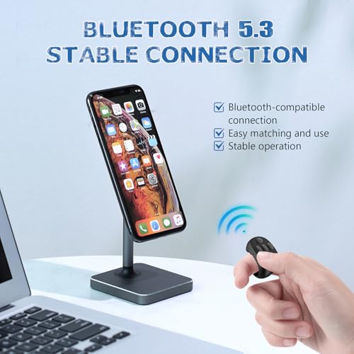 Remote Control: Fingertip Wireless Bluetooth Remote Control – In Use
