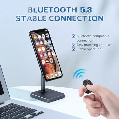 Remote Control: Fingertip Wireless Bluetooth Remote Control – In Use