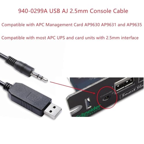 USB 940 0299A Console Cable: APC UPS AP9630 AP9631 AP9635 – Packaging