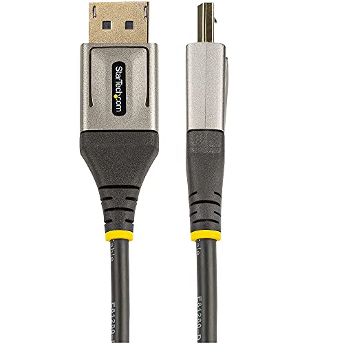 DisplayPort 1.4 Cable: 3ft VESA Certified DP to DP Monitor – Side View