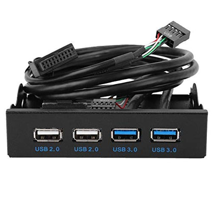 Front Panel: 3.5in USB High Speed 4 Ports 2 USB 3.0 2 USB – Front View