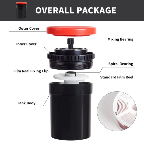 Universal Compact Developing Tank 2 Spiral Reel for – Side View