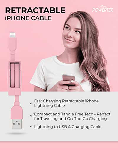 Cable Lightning: LIQUIPEL Powertek Retractable MFi – Close-up Detail