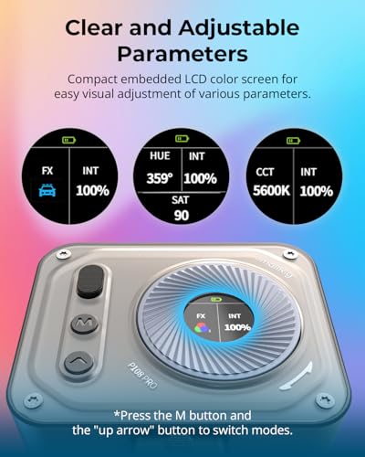 SMALLRIG Vibe P108 Pro RGB Video Light – Close-up Detail