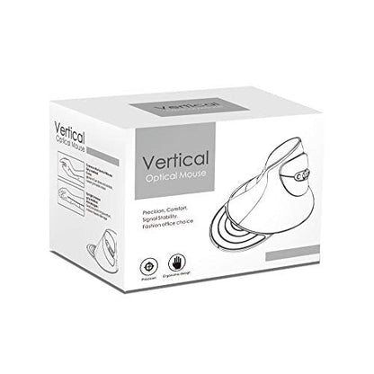 Mouse Zelotes: Zelotes Vertical Wireless Mouse 2400DPI – Size Reference