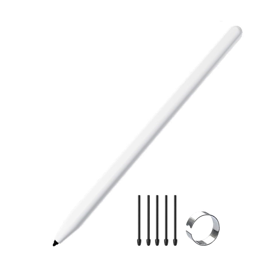Marker Pen Replacement for Remarkable 2, Digital Eraser,4096 Pressure Sensitivity, Palm Rejection, Remarkable Plus Pen Remarkable2 Stylus Pen with 5Pcs Tips/Nibs (White)