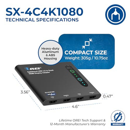 Display Monitor: OREI SplitExtend HDMI Splitter Extended – Packaging