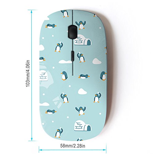 KOOLmouse Optical: 2.4G Wireless Computer Mouse Penguin – Side View