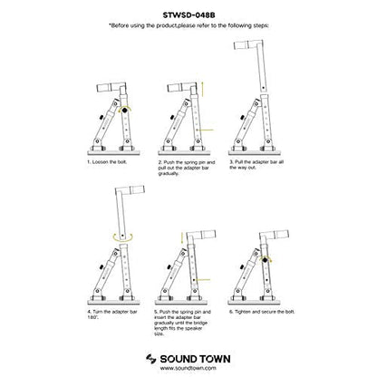 Sound Town: Sound Town 2-Pack Adjustable Wall Mount Speaker – In Use