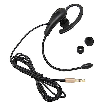 Call Center Headset: ASHATA Single Ear Hook 3.5mm Noise – Front View