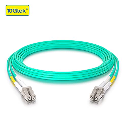 Fiber 10Gtek: 10Gtek Fiber Patch Cable LC to LC OM4 – Side View