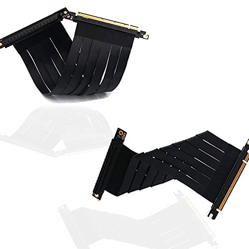 PCI-E Extension Cable: 16x PCIE Riser Cable 90 Degree 20cm – In Use