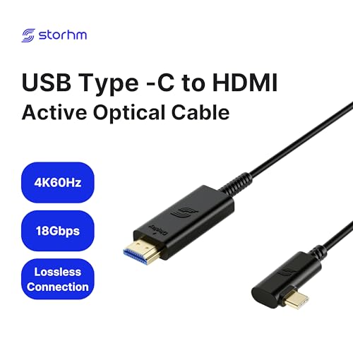 Cable Performance: STORHM USB-C Right Angle to HDMI 2.0 – Close-up Detail