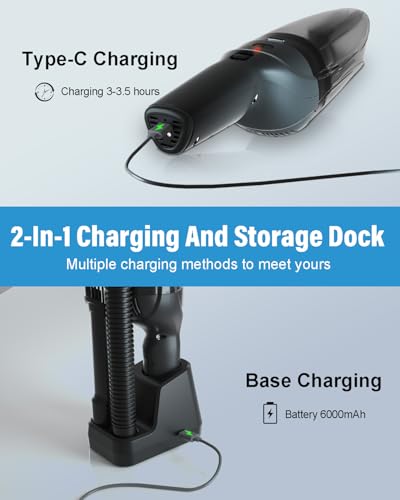 Car Vacuum: Tumoyao Handheld Cordless 9500Pa High Power – In Use