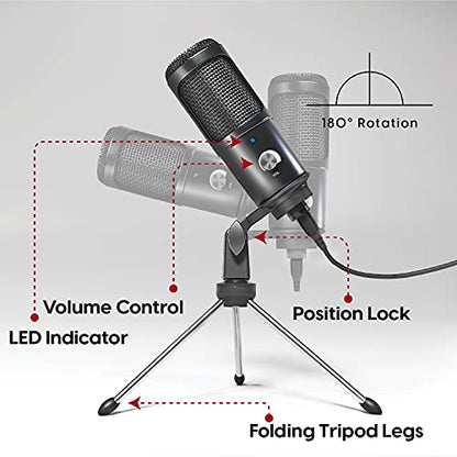 Microphone Talkworks: TalkWorks USB Microphone With Tripod – Close-up Detail