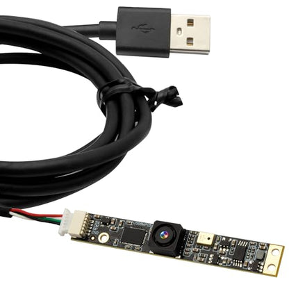 ELP 8MP USB Camera Module: 4K PC Camera with Microphone – Front View