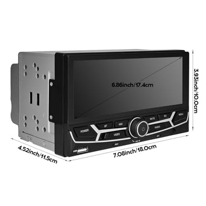 2024 Latest Original Car Style 6.9inch 2+32GB IPS Full – Side View