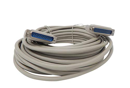 Cable Male: Your Cable Store 50 Foot DB25 25 Pin Serial – Front View