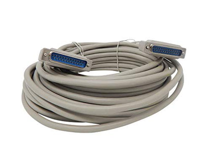 Cable Male: Your Cable Store 50 Foot DB25 25 Pin Serial – Front View