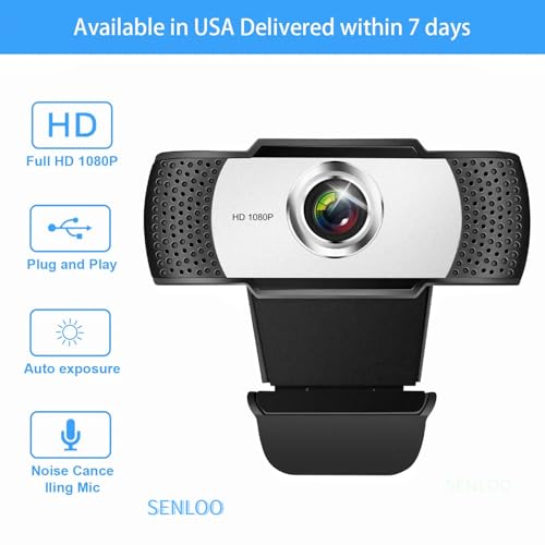 Camera Senloo: SENLOO 1080P HD Webcam – Side View