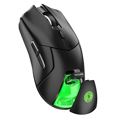 FMOUSE Wireless Gaming Mouse: PAW3311 Sensor – Front View