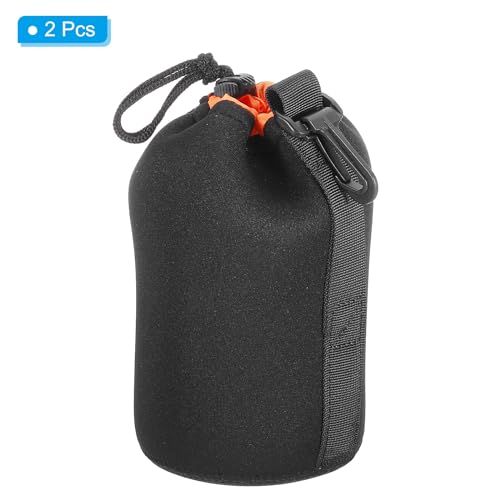 PATIKIL Camera Lens Bag: 2 Pcs 3.7" ID x 7.1" H Drawstring – Close-up Detail