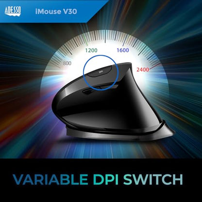 Adesso iMouse V30: Wireless Adjustable Vertical Ergonomic – Packaging