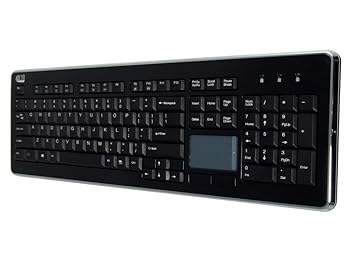 Adesso Wireless SlimTouch Desktop Touchpad Keyboard