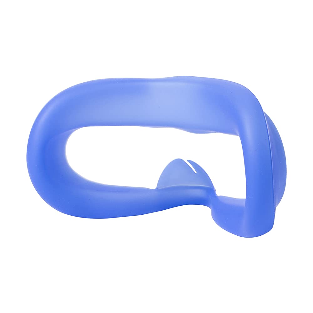 MOJOXR VR Face Cover for Oculus Quest 2, Sweatproof Silicone Face Pad Mask & Face Cushion for Oculus Quest 2 VR Headset (Blue)