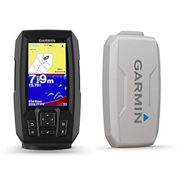 Garmin Striker Plus 4 with Dual-Beam transducer and Protective Cover, 4 inch Screen 010-01870-00