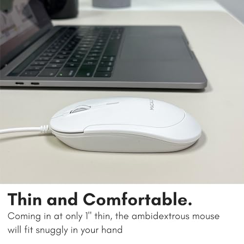 Macally Wired USB C Mouse: Macally UCDYNAMOUSE Type C – Close-up Detail