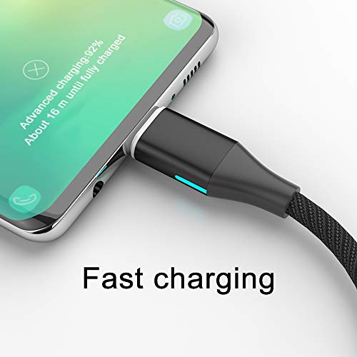 Charging NetDot: NetDot Gen10 2in1 Nylon Braided Magnetic – Side View