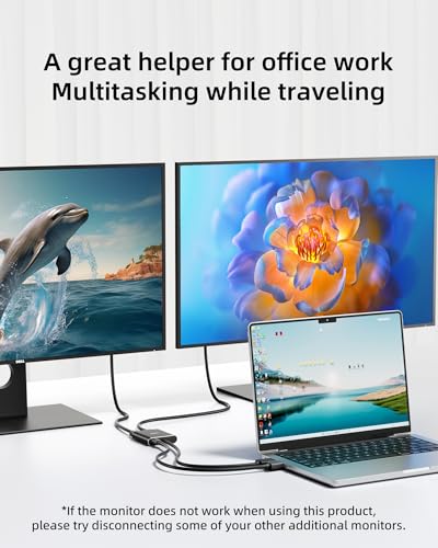 DisplayPort to Dual DisplayPort Splitter Adapter – Close-up Detail