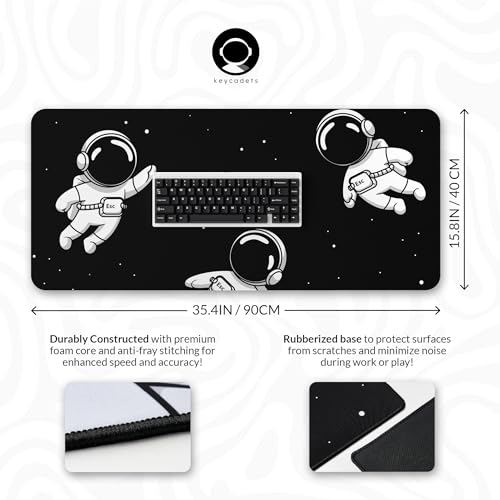 Gaming Mouse Pad: Keycadets Gravity Large Desk Pad for – Front View