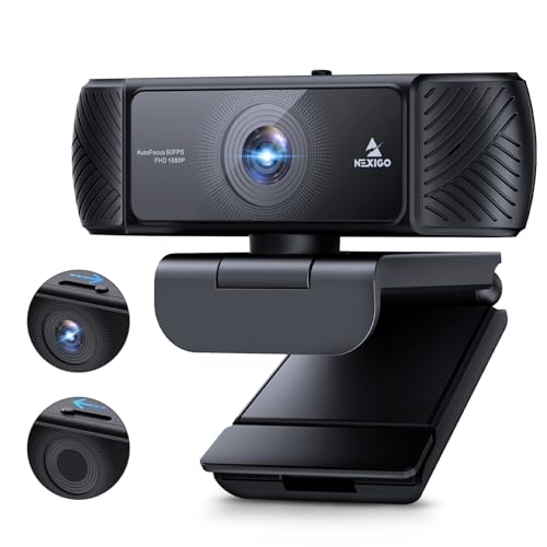 NexiGo 1080p: NexiGo N680P Pro 60FPS Webcam with Software – Front View