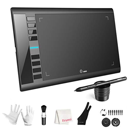 Tablet Graphics: UGEE M708 10x6 Inch Large Drawing Tablet – Front View