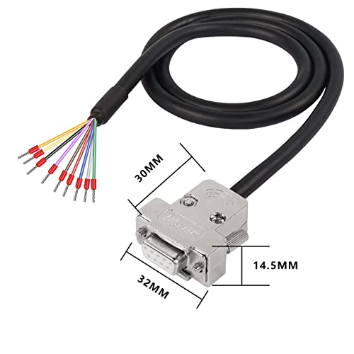DB9 Cable: XMSJSIY DB9 Connector Adapter Cable D-SUB 9Pin – Close-up Detail