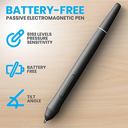 Serenelife Graphic Tablet: SereneLife 15.6 Inch Full – Side View