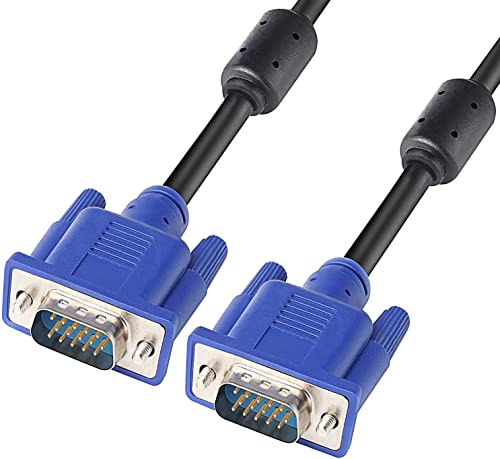 VGA Male: PASOW HD15 Male to Male Cable – Side View