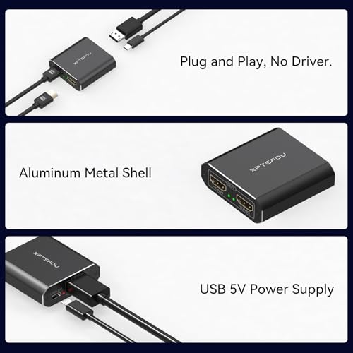 Dual Splitter: XPTSFDU DisplayPort to Dual HDMI Splitter – Feature Highlight