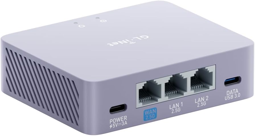 GL.iNet GL-MT5000 Brume 3 Wired VPN Security Gateway NO – Front View