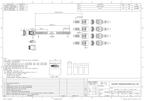 Host Raid: 10Gtek SlimSAS 4i to 4xSATA Cable SFF-8654 – In Use