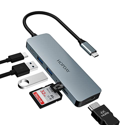 USB C Hub: USB C Adapter MacBook Pro/Air Ipad Pro Adapter – Front View