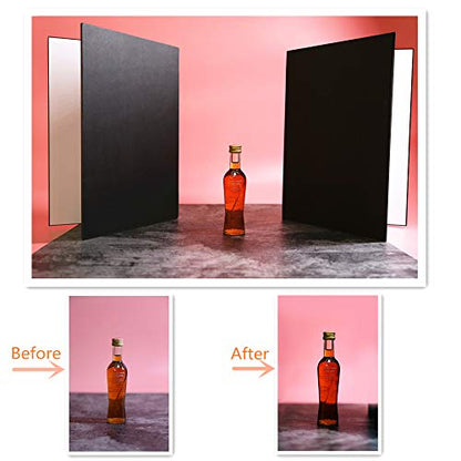 (2 Pcs) Light Reflector 3 in 1 Photography Reflector – Side View