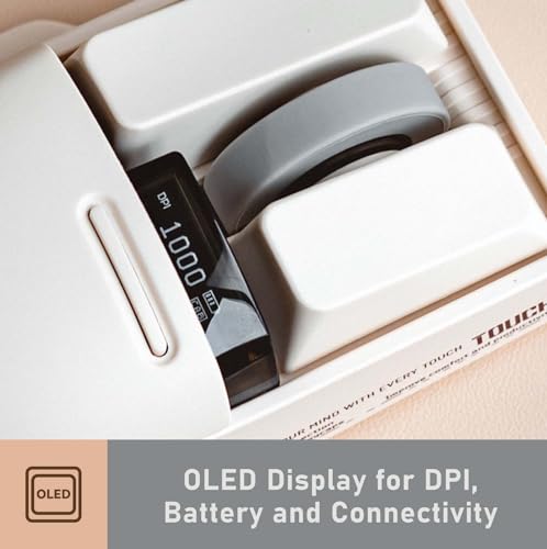 Lofree Touch: Lofree Touch PBT Wireless Mouse – Close-up Detail